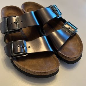 ❤️Birkenstock Double Strap Bronze EU 38